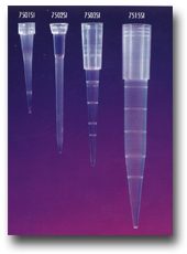 Siliconized pipette tips